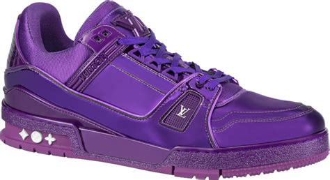 purple lv shoes|purple Lv trainers.